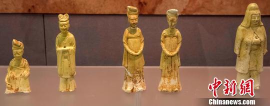 唐墓中发现的陶俑，极为细腻优美，有唐代首都洛阳的风格。吴小宝 摄
