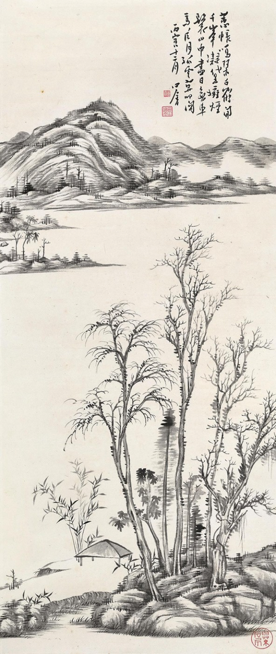 Lot28 ���Į���1896-1963��&nbsp; ǧ������ӵ���� ���� ˮīֽ�� 1927���� 78.3��33.2cm. Լ2.3ƽ��