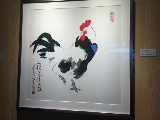 鸡乃凤之祖 69X69cm 纸本水墨