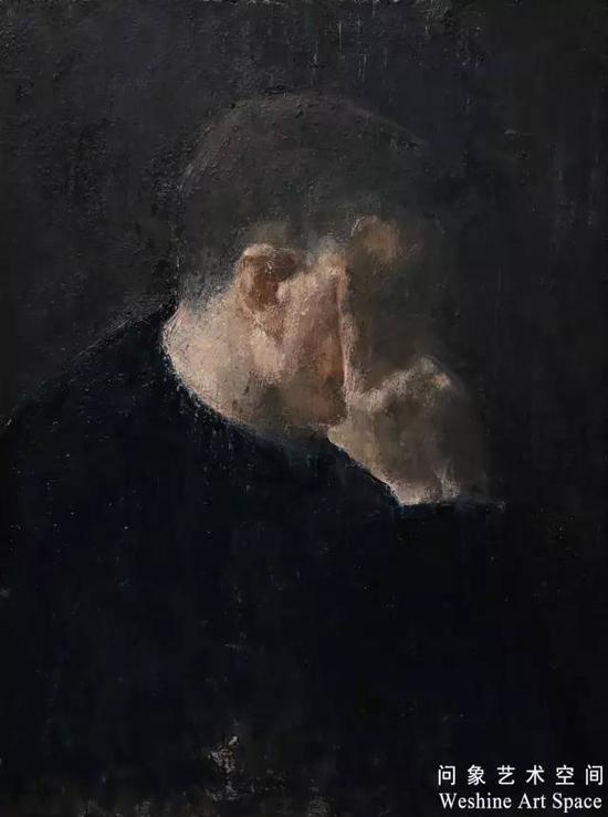 《呼吸者的肖像8》80×60cm 布面油画 2015年