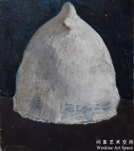 《白色物4》35×40cm 布面油画 2015年