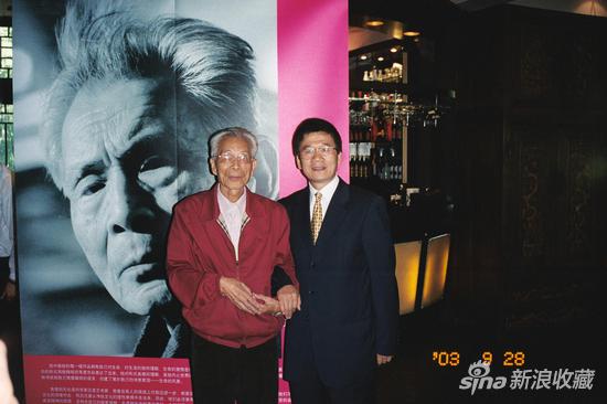 许化迟( )与吴冠中在和平艺苑