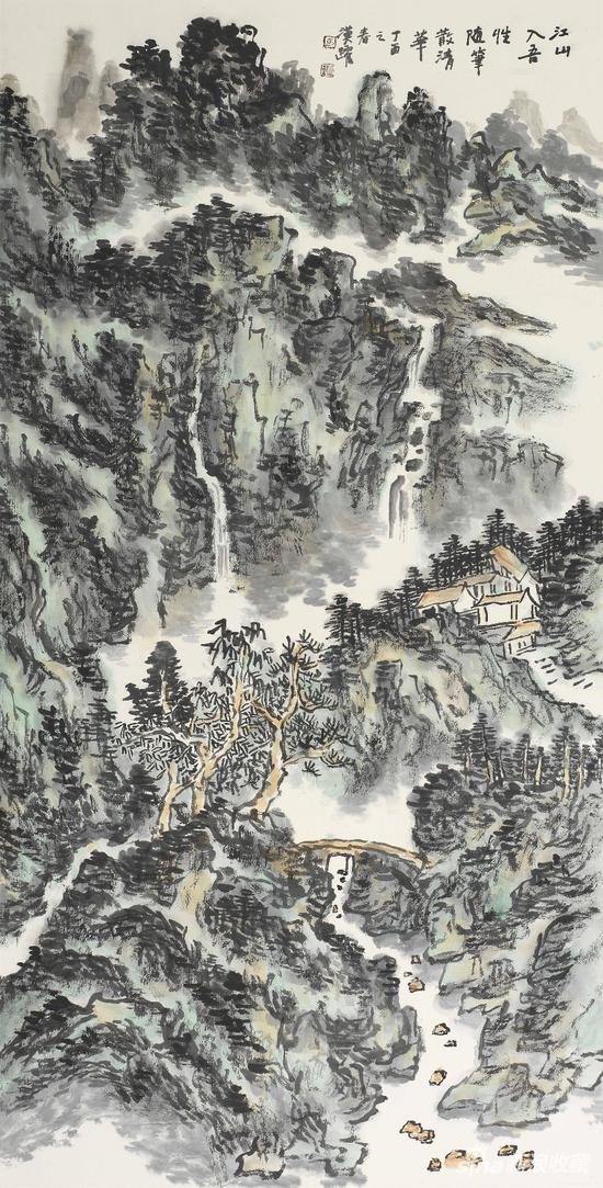 马汉跃的意象山水和太极皴法