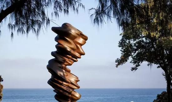 Tony Cragg， Luke， Sculpture by the Sea， Cottesloe 2017。 Photo Jessica Wyld