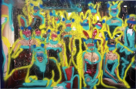 《我们不是花花公子》180×100CM，布面油彩，2016