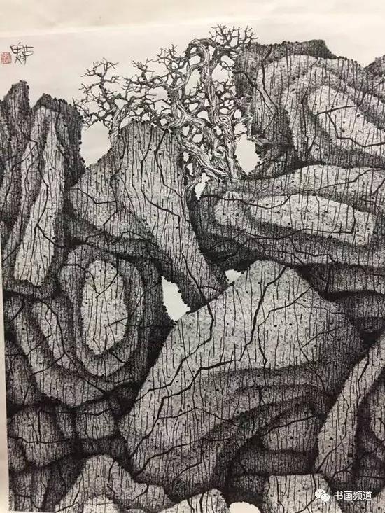 陈古魁国画作品(局部)