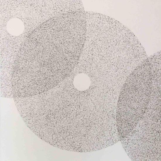 方志勇 平安系列《松烟.2》麻纸 墨／2017／92x92cm