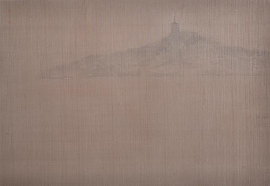 湖上系列  绢本设色  尺寸65cmx40cm (1)