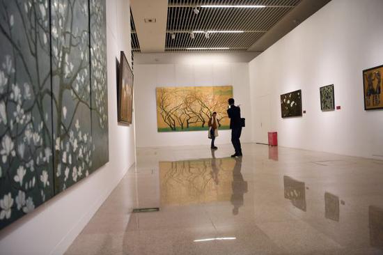 资料图：中国国家博物馆举办艺术展