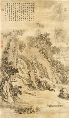 金廷标《雨景》,香港佳士得拍品,成交价856.8万元