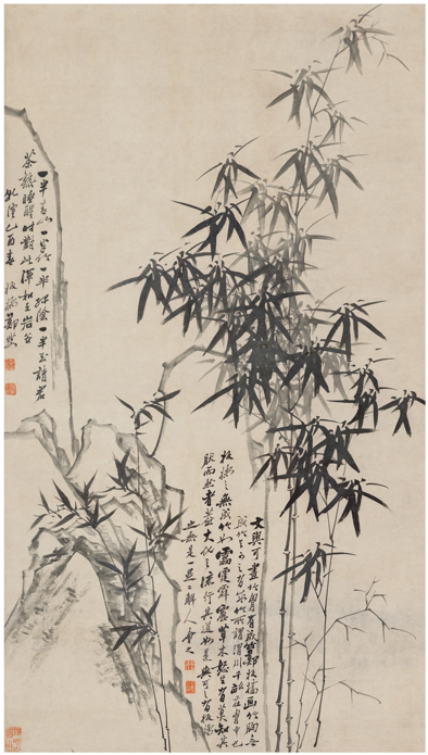 2017西泠春拍
中国书画古代作品专场
郑板桥(1693~1765) 墨竹图
水墨纸本 立轴
1765年作