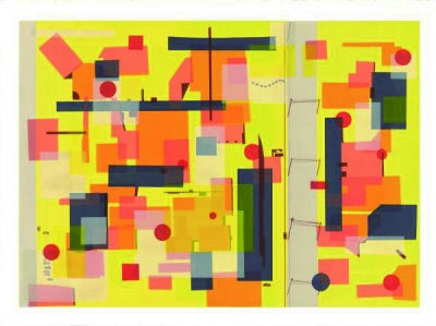 宝甄网可租赁的丝网版画作品:申家骏《空间—瞬之二》