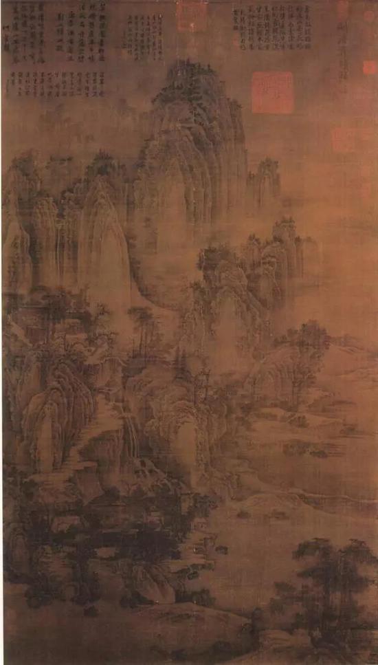 五代  荆浩  匡庐图  185.8×106.8cm