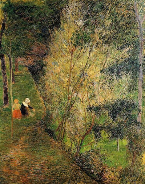 　高更 Gauguin - Pont-Aven Woman And Child