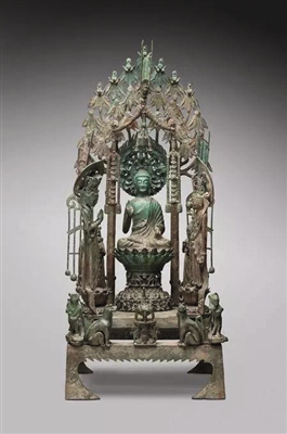 隋代金铜佛群像,波士顿美术馆藏