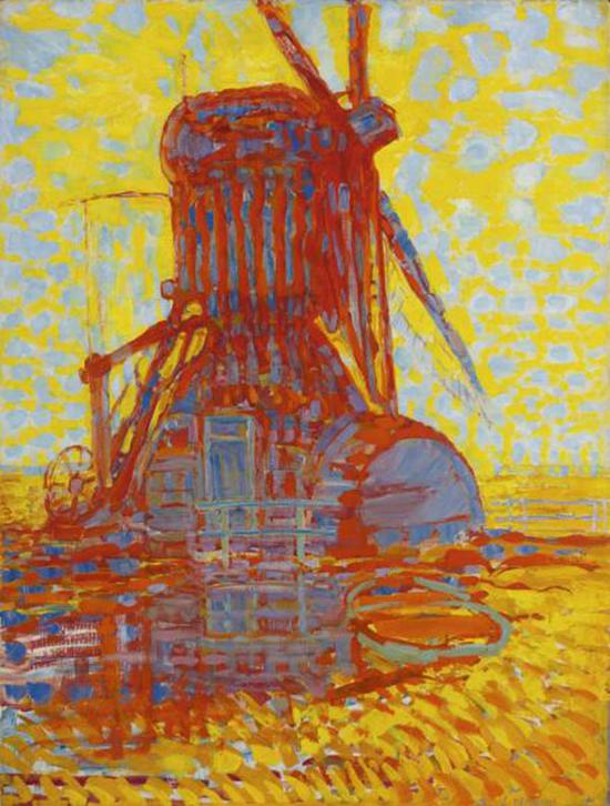 《阳光里的风车》（Mill in Sunlight），1908年