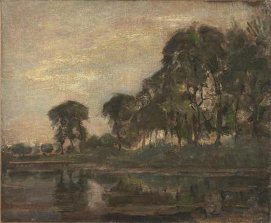 《Gein沿岸的树》（Trees along the Gein），1905年