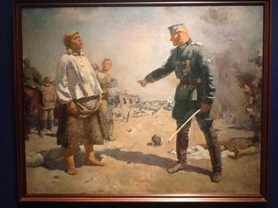 亚历山大·格拉西莫夫油画《游击队员的母亲》