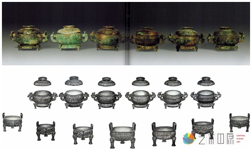 春秋诸侯礼制“七鼎六簋” 全形拓展品