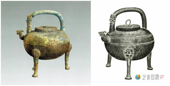 全形拓展品
蟠螭纹提梁盉