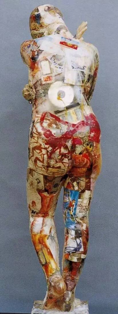 夏和兴，《夏娃2000》，综合材料，168cm（高），2000年