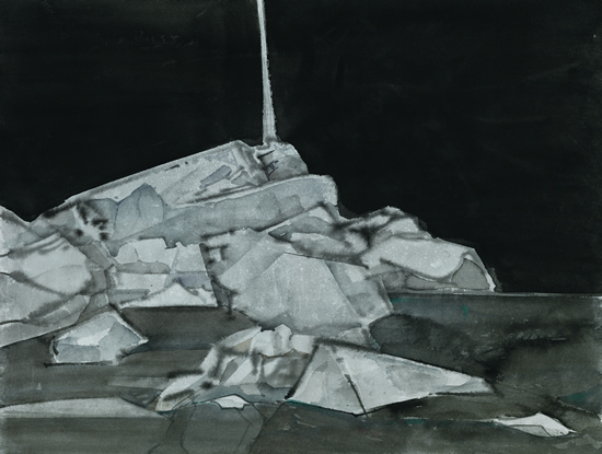 《纪念碑》 60.5x46cm