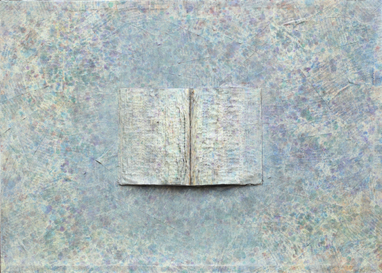 　　郁涛_《专业英语四级考试》_56×78cm_综合材料_2015（Yutao_《TEM-Test for English-Majors-Band 4》_mixed materials_56×78cm_mixed materials_2015）