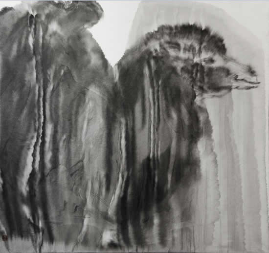 彭文斌 《远方》 纸本 2016年 68X68cm
