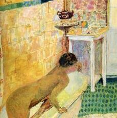 The exit of the bath Pierre Bonnard 129x123cm 1930年作