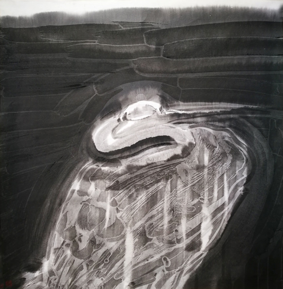 彭文斌 《野蛮生长》 纸本 2016年 68X68cm