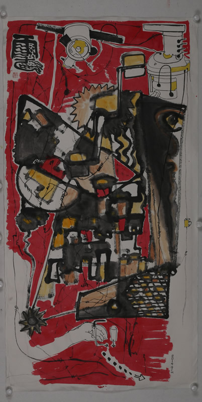 房间,138cmx76cm,纸本,2014