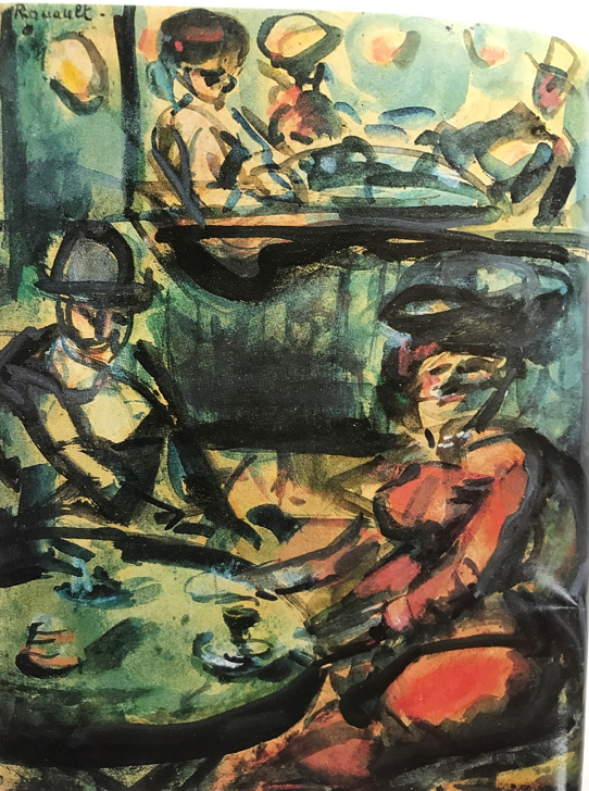 在咖啡馆。水彩水粉画，1905年

　　苏富比（伦敦），1974.4.2拍卖

　　拍卖价格：15，000英镑