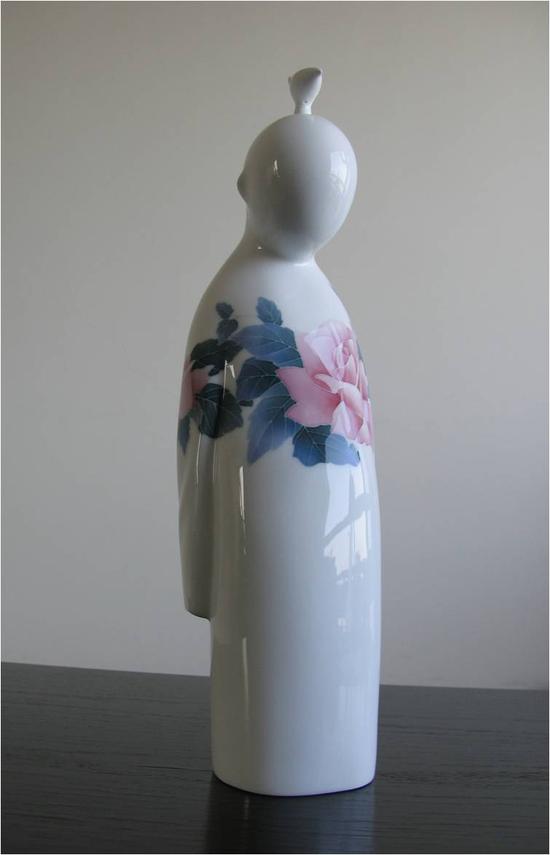 吴永平，天使的心情，瓷，50×15×15cm，2009