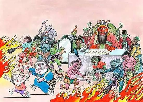 日本人的地狱绘,惊吓与爆笑只是一念之差|地