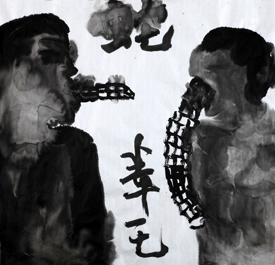 蛇,2016,69 X 69 CM
