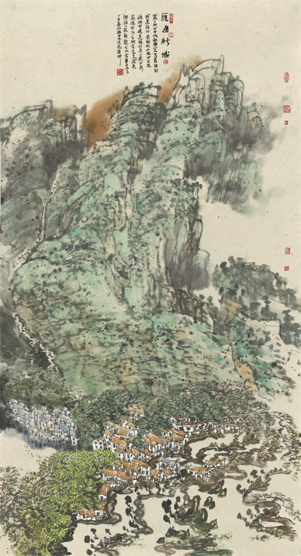 《雁山新城》  92cm×56cm (2)