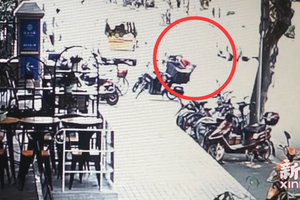 嫌疑人林某与李某搭档,盗窃快递包裹。长宁警方 图