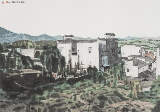 杜大恺 徽州2 63×93cm 2014 水墨