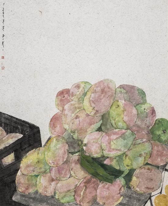 杜大恺 木瓜 89×73cm 2013 水墨