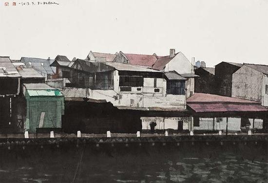 杜大恺 异域行—马来西亚2 65×95cm 2013 水墨