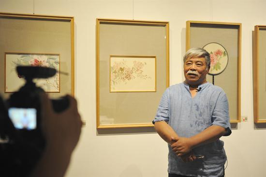 《东方艺术》国画主编,著名策展人杨建国接受媒体采访