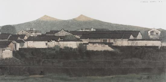 杜大恺 梅州行1  123×248cm 2015 水墨