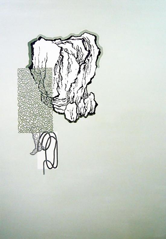 JZY系列1,（3）综合材料，162x114cm，2014