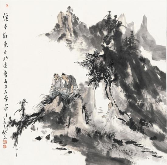 顾平，仙草难觅68CM68CM2012 