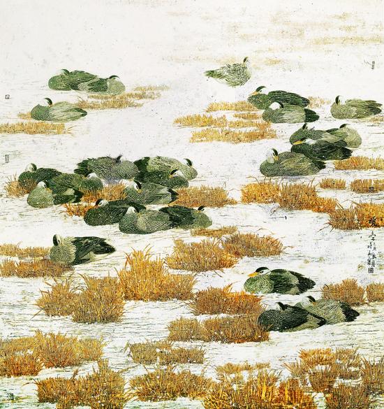 暖冬-梁时民-192X181cm-纸本设色-2009年