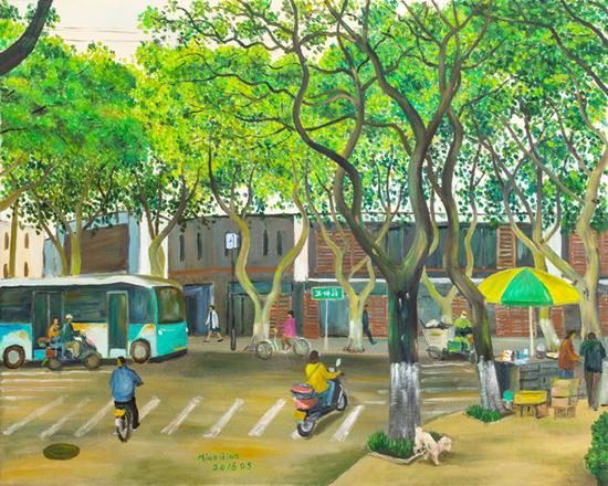 2016春天的路口80X100