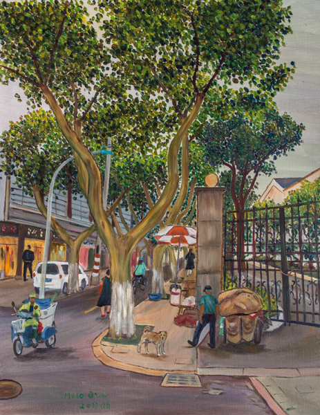 2017修车铺正在收摊90X70