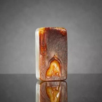 王一卜 和田玉籽料福慧延绵牌
尺寸:5.6×3.1×1.6cm 79g