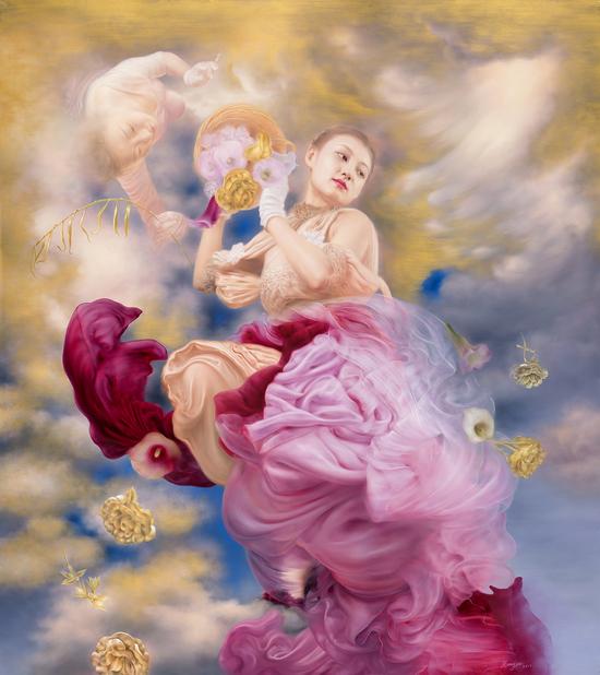 春风 180x160cm 布面油画
