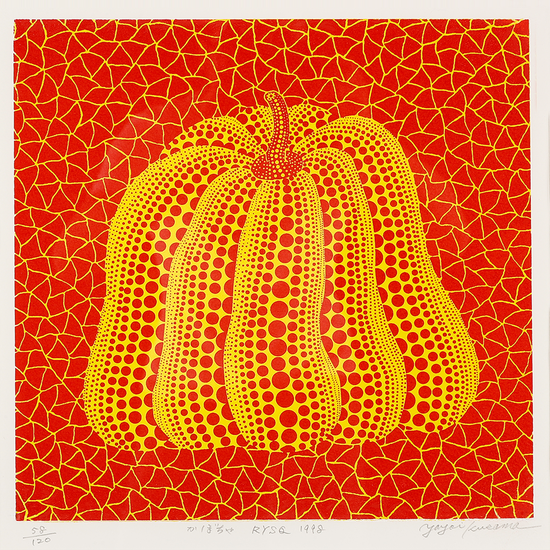 3。草间弥生Yayoi Kusama（b.1929） 南瓜 无底价起拍，2.31万元成交